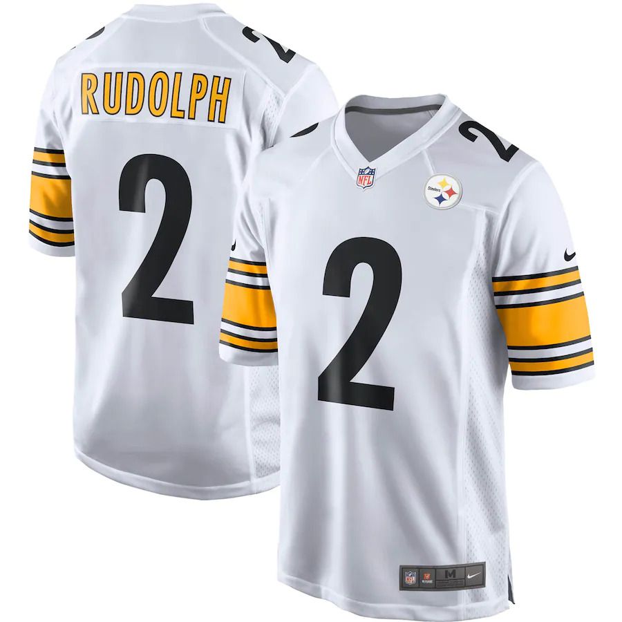 Men Pittsburgh Steelers #2 Mason Rudolph Nike White Game NFL Jersey->pittsburgh steelers->NFL Jersey